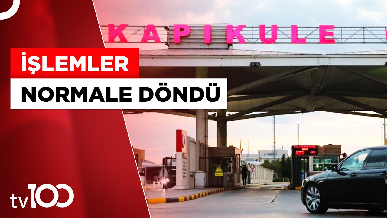 Kapıkule'de Sular Çekildi | Tv100 Haber