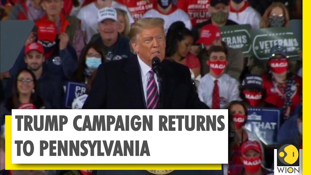 US Election 2020 New York Direct: Trump's campaign swings through Pennsylvania