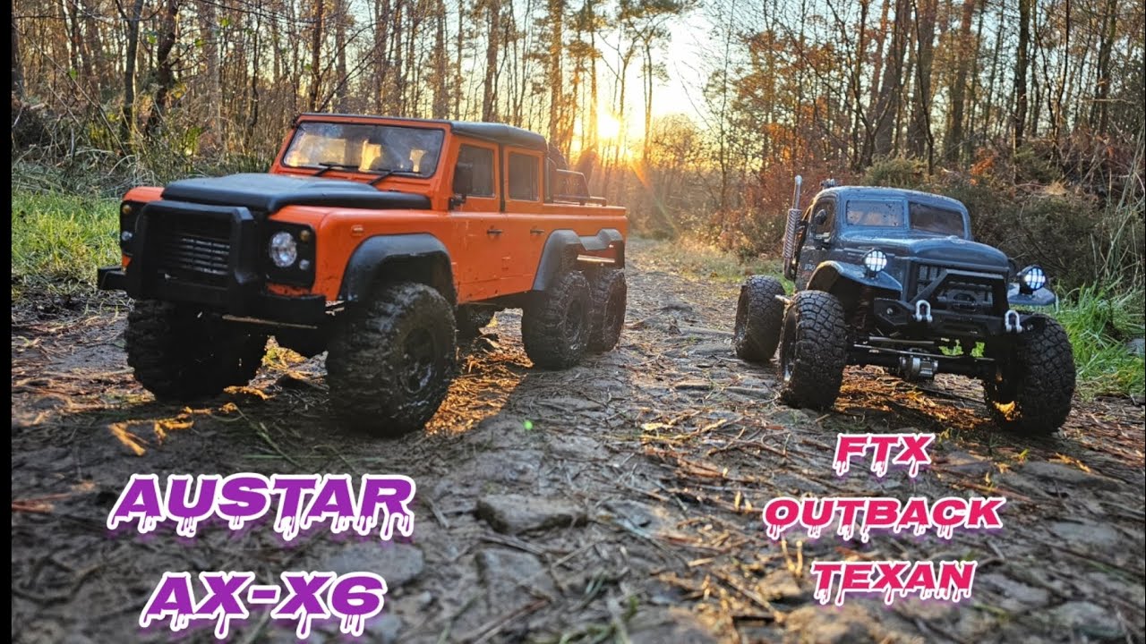 Austar AX-X6 1/10 RC and FTX outback texan day out with new trucks #rc #Austar #FTX 😎🛻🛻