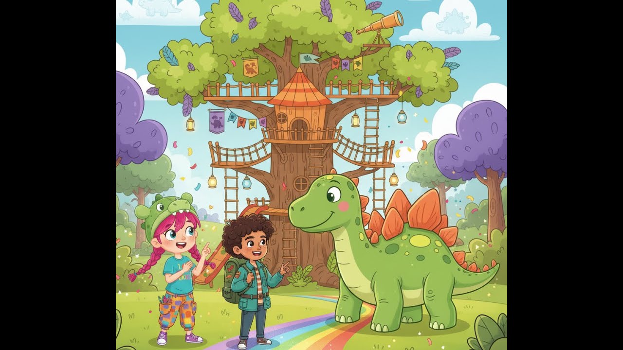 “Kairo & Luma Meet the Stegosaurus! 🦖 | Dino Shorts Ep. 1”