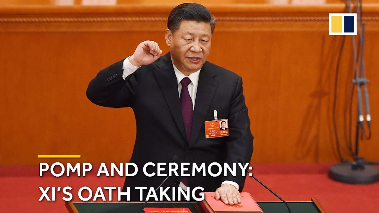 The pomp and ceremony of President Xi's oath taking