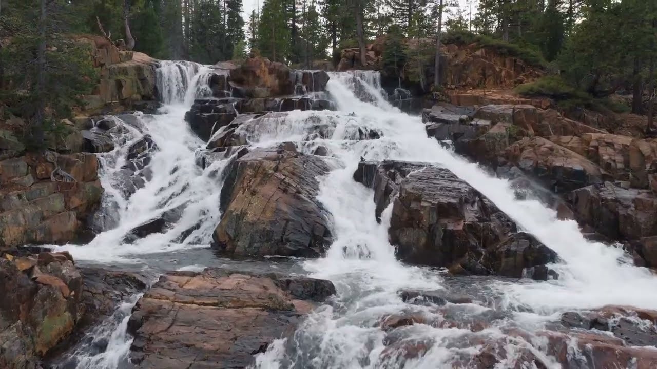 DJI Mavic 4 Pro Cinematic video  - Moody Waterfall in Tahoe