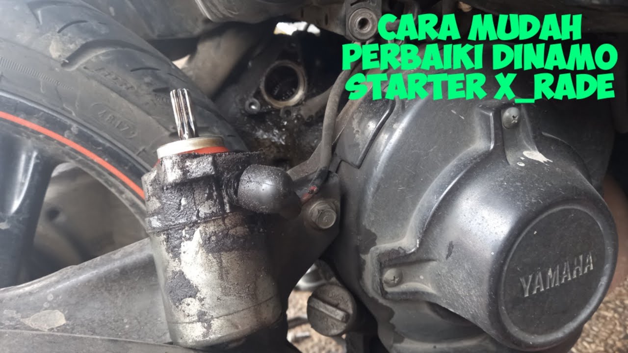 Cara memperbaiki dinamo starter motor xride yang rusak