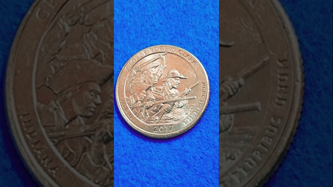 REVERSO moneda de George Rogers Clark 