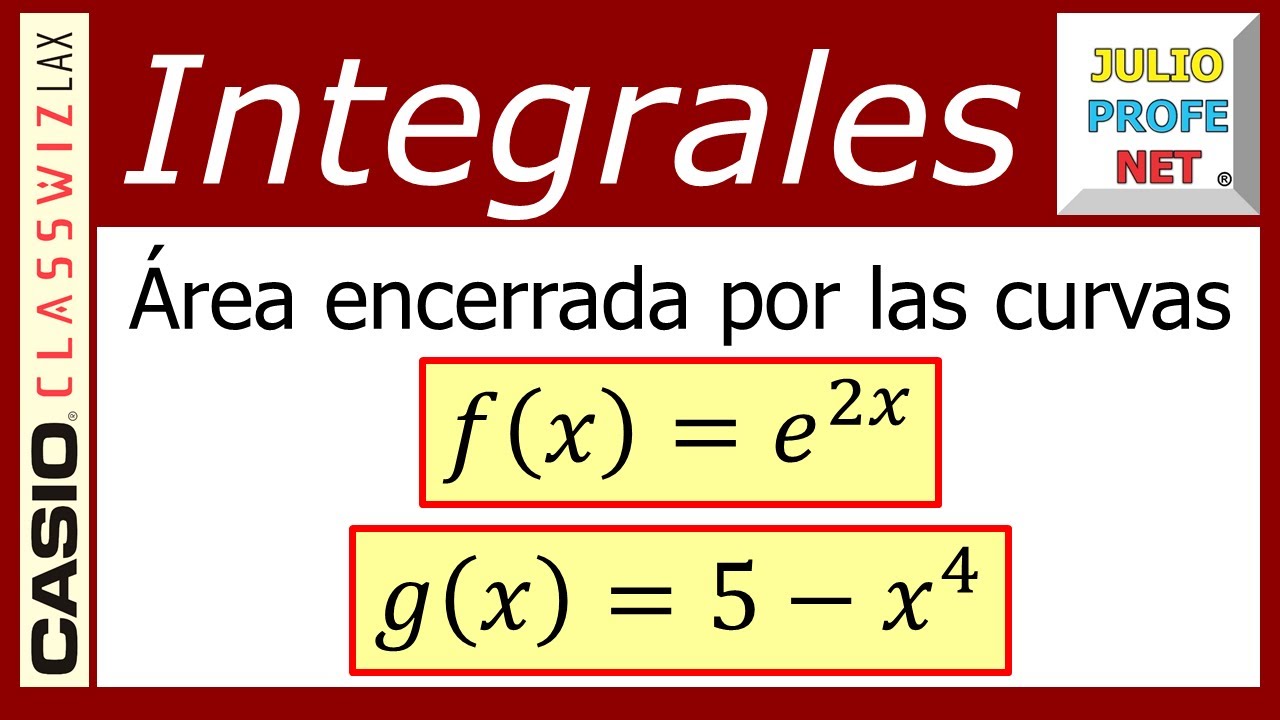 Área entre curvas - Ej. 8 con CASIO Classwiz fx-991LA X