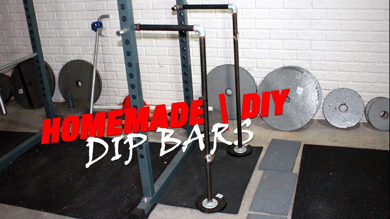 Homemade DIY Squat Power Rack Dip Bars