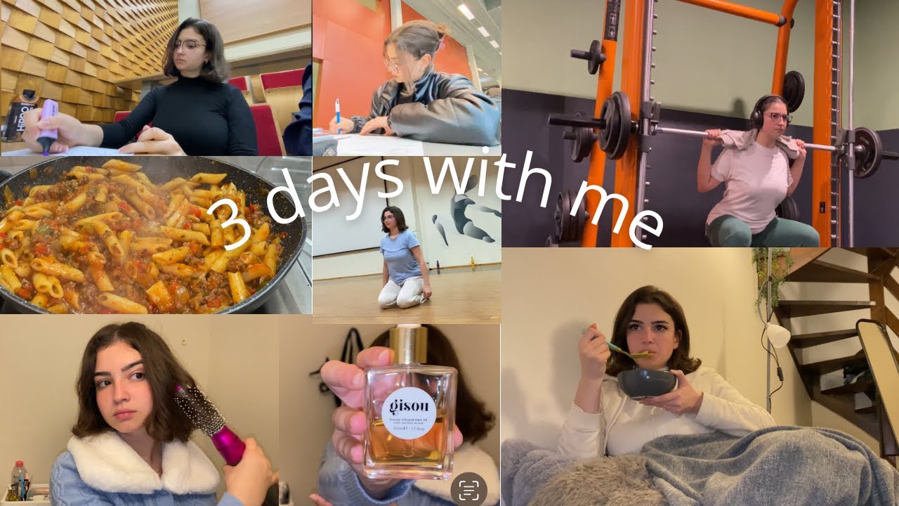 Healthy lifestyle  (Gym, studying, Uni life, cooking) | دوزو معايا ثلثيام 😍💪🥦