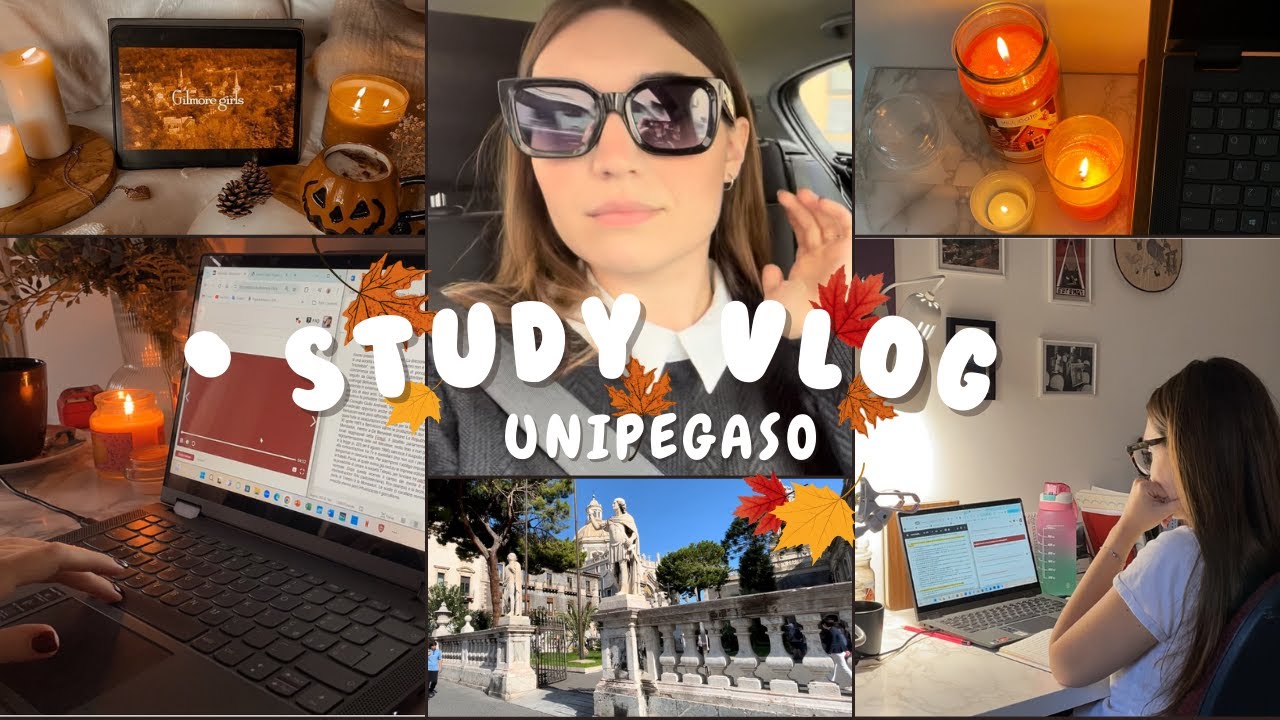 Studyy vlog #3 ||  3 anno in UniPegaso, autumn vibes e giretti domenicali