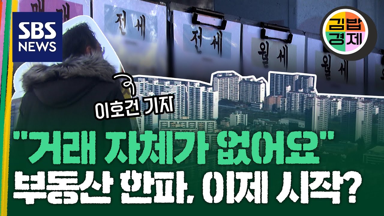 "올 겨울 내내 집값 오를 이유가 없습니다" 고금리에 특례보금자리론 중단..거래 없고 매물 쌓이는 부동산 시장 '한파주의보'/ SBS / 