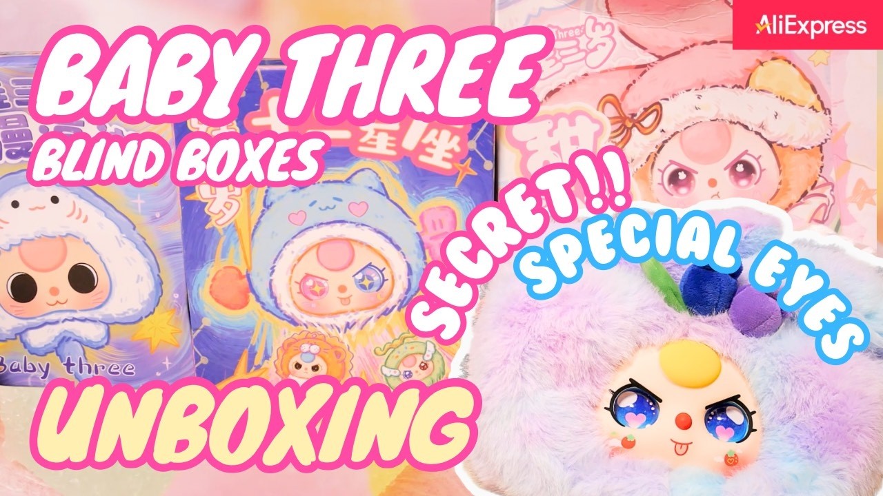 ［開封］37歳の推しぬい・ベビースリー🩷レビューと顔パーツ交換💚 #aliexpresshaul  #unboxing #020