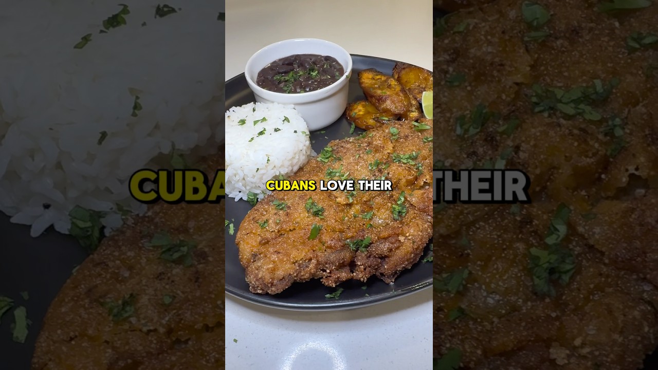 Настоящий кубинский стейк эмпанизадо (панированный стейк) 🔥🇨🇺 рецепт (описание) ↗️ #стейк #кубинский