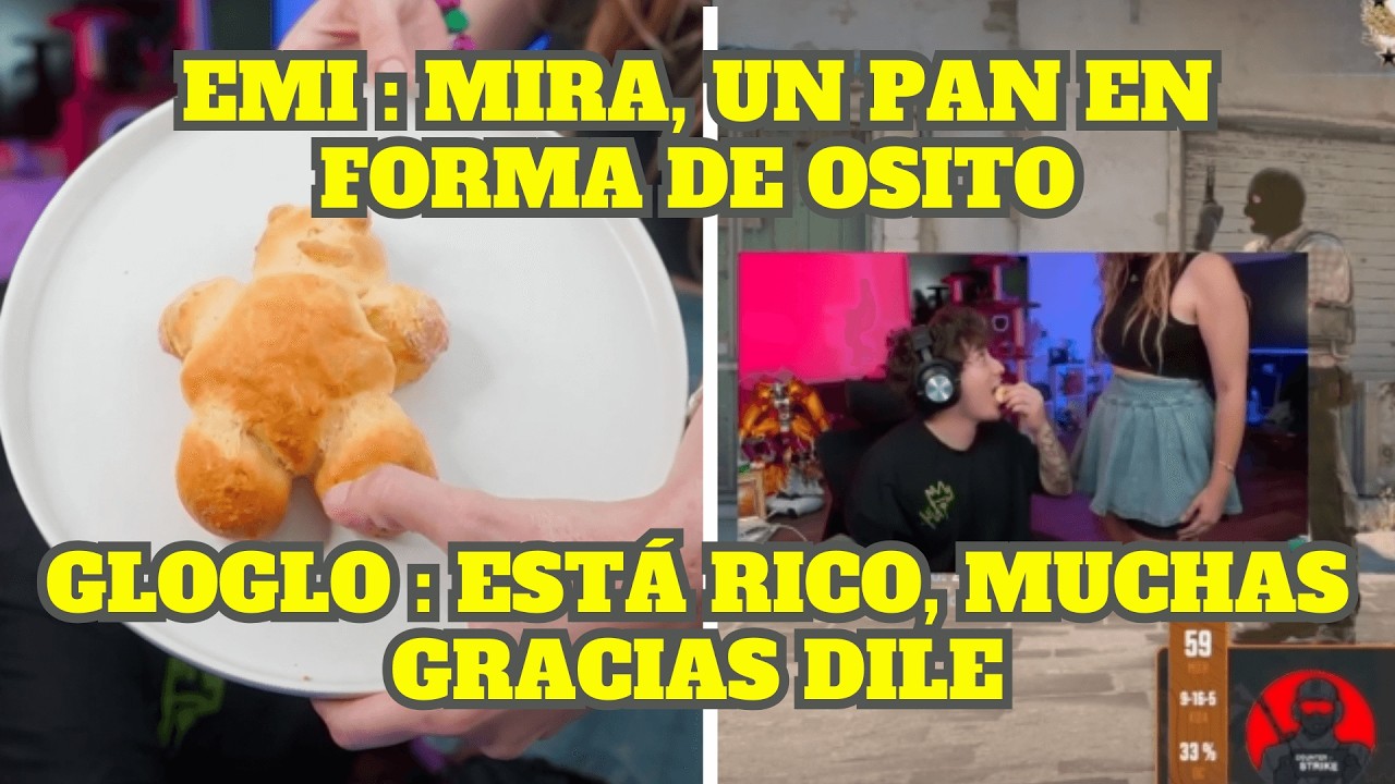 GLOGLO PRUEBA EL PAN QUE HIZO LA MAMÁ DE EMIKUKIS