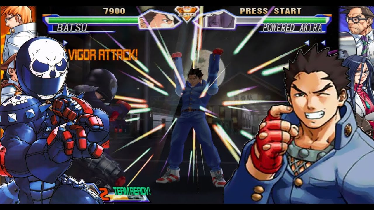 Batsu Vs Powered Akira - Capcom Fighting Collection 2: Project Justice