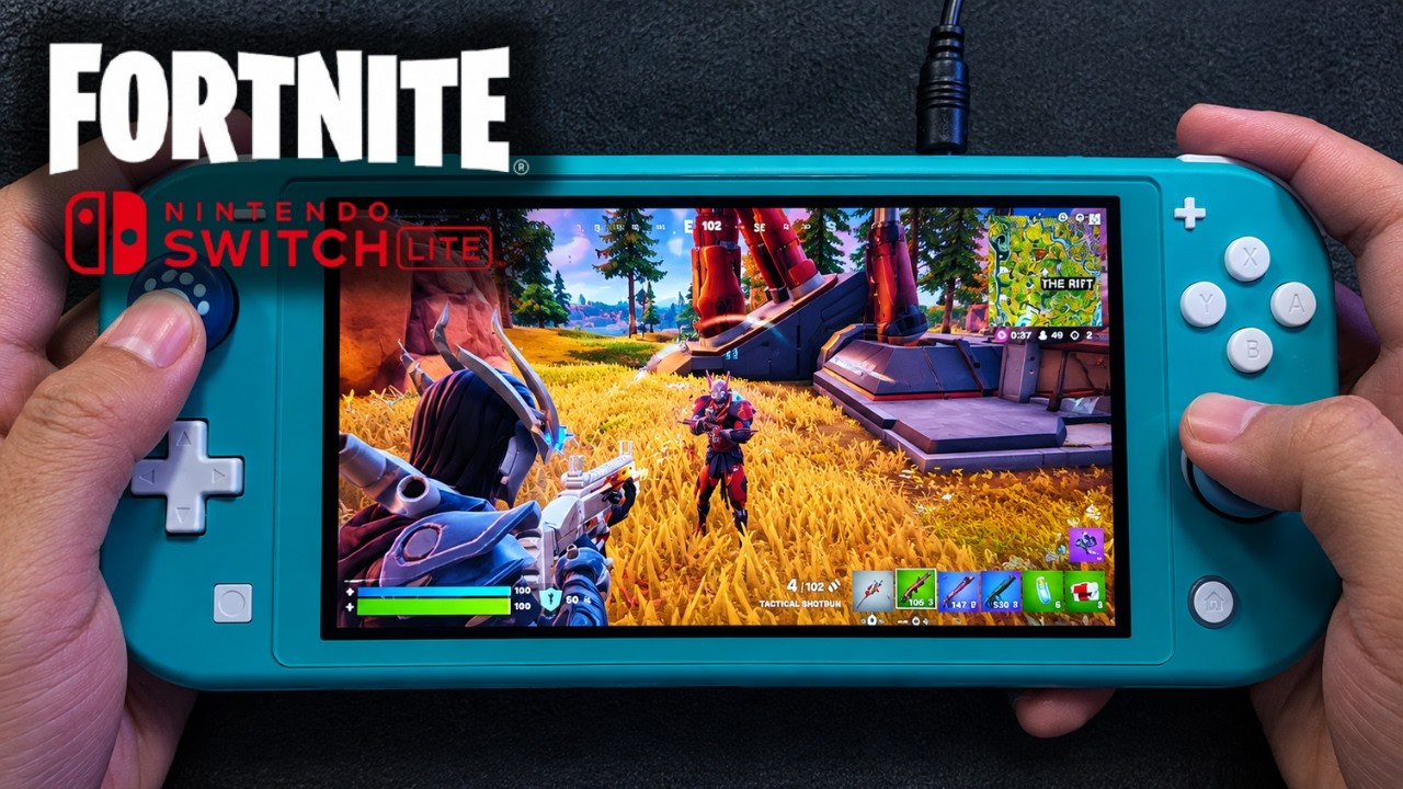 Fortnite Nintendo Switch Lite Handheld Gameplay Episode 58