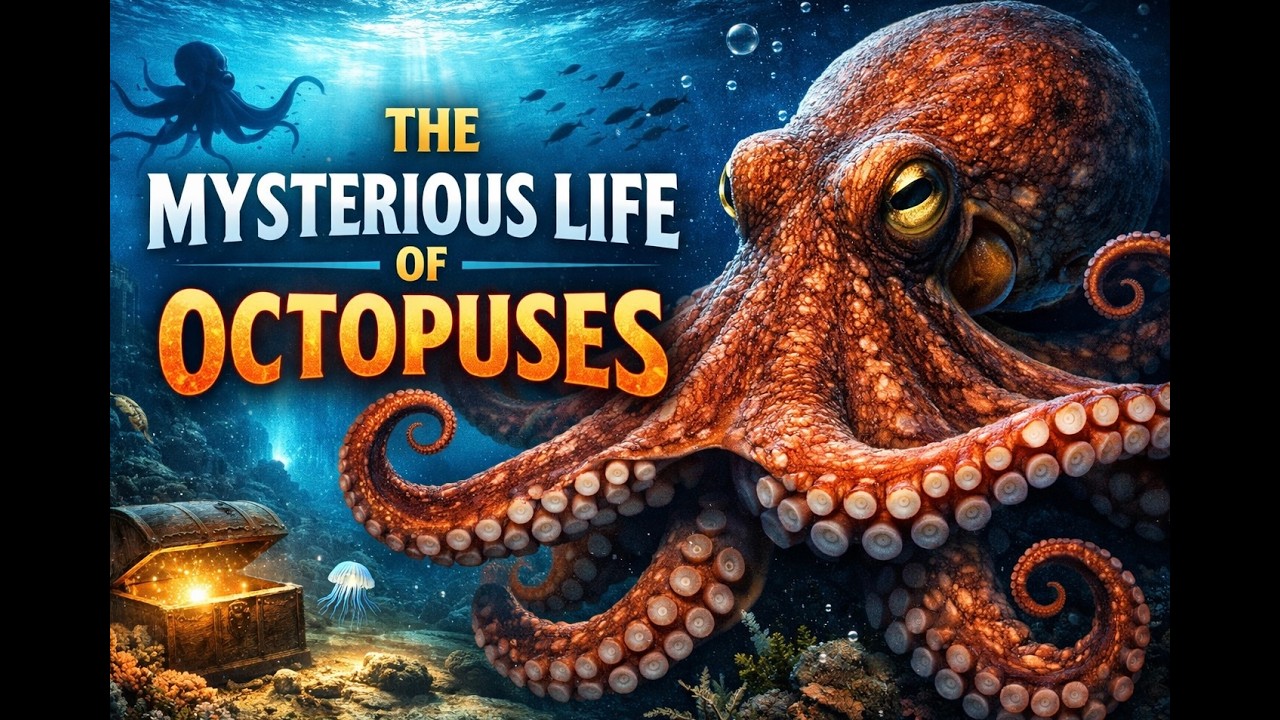 Shocking Octopus Data — Nature’s Hidden Geniuses    #octopus  #DeepSea #NatureFacts