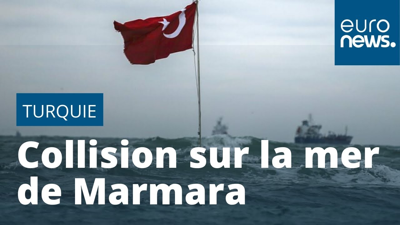 Un cargo fou s'encastre dans le port de Sarıyer, dans le détroit du Bosphore