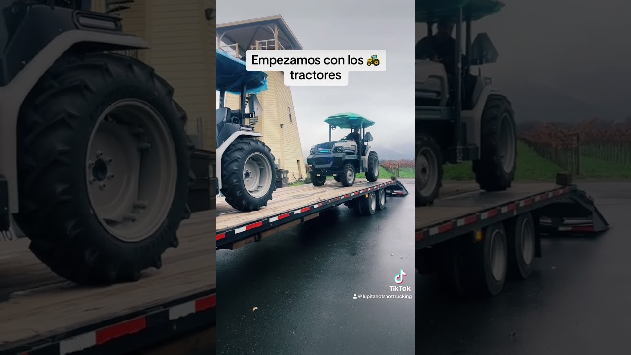 Tractores eléctricos#hotshottrucking #tractores #winetours #napavalley