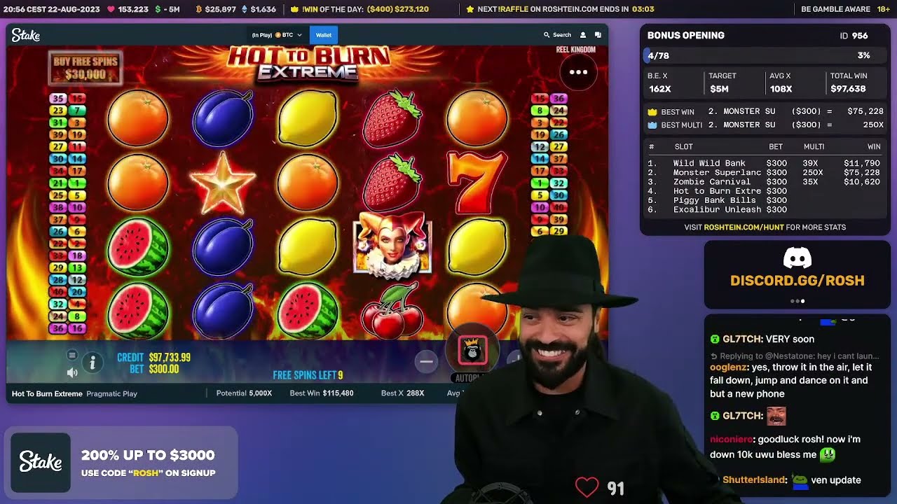 $5M Roshtein's Bonus Opening - 956 - August 22, 2023