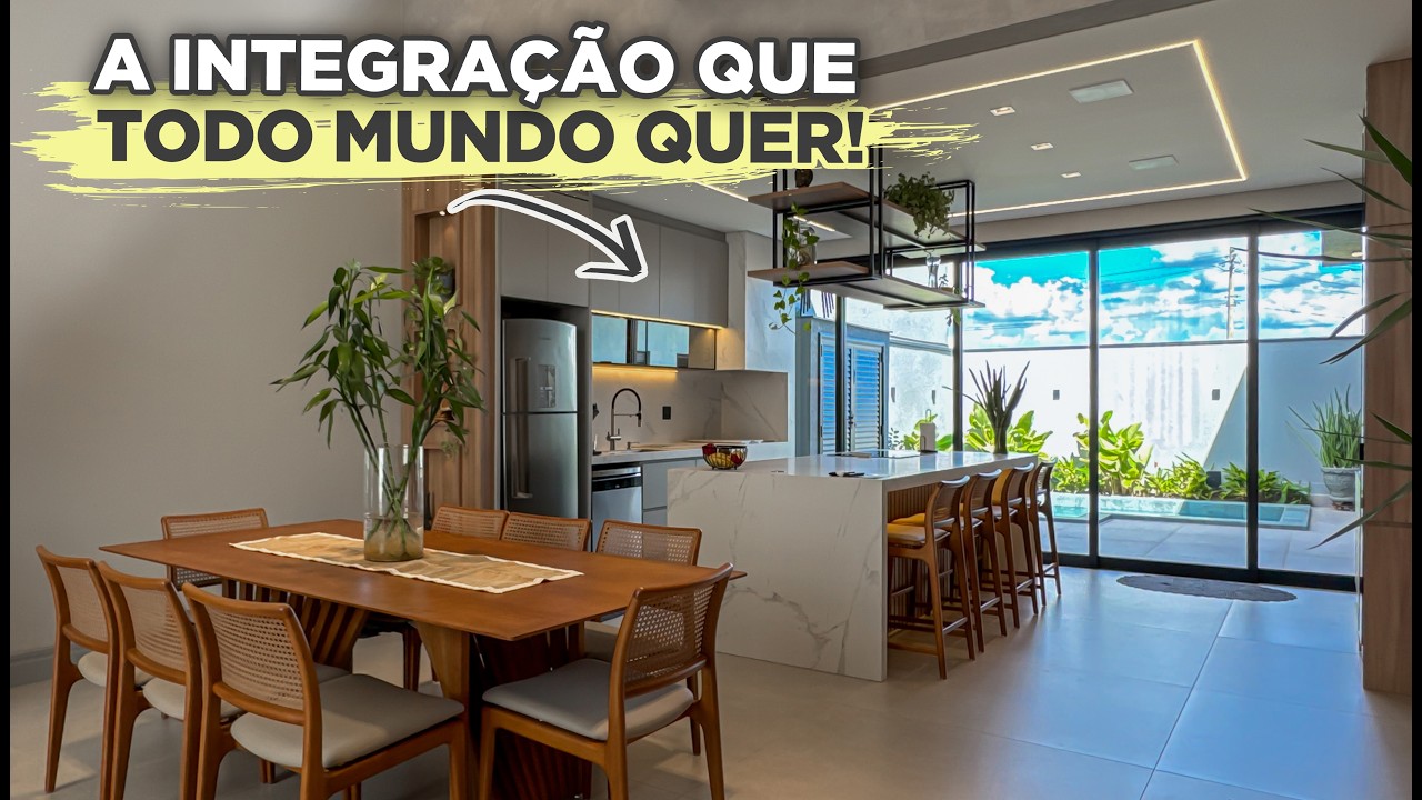 TOUR CASA TERREA dos SONHOS com COZINHA e CHURRASQUEIRA INTEGRADAS | Gaby Garciia