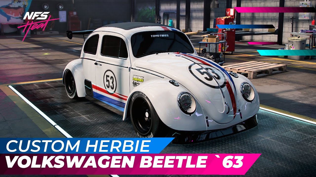 NFS HEAT | Custom VOLKSWAGEN BEETLE 🔵 Herbie 63 | Need For Speed Customization