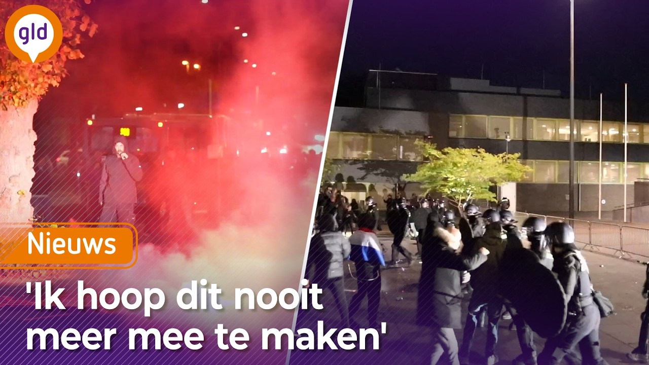 RELLEN na uit de hand gelopen demonstratie TEGEN AZC: agenten BEKOGELD