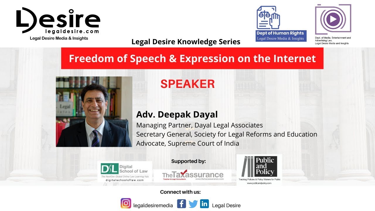 Freedom of Speech and Expression on Internet