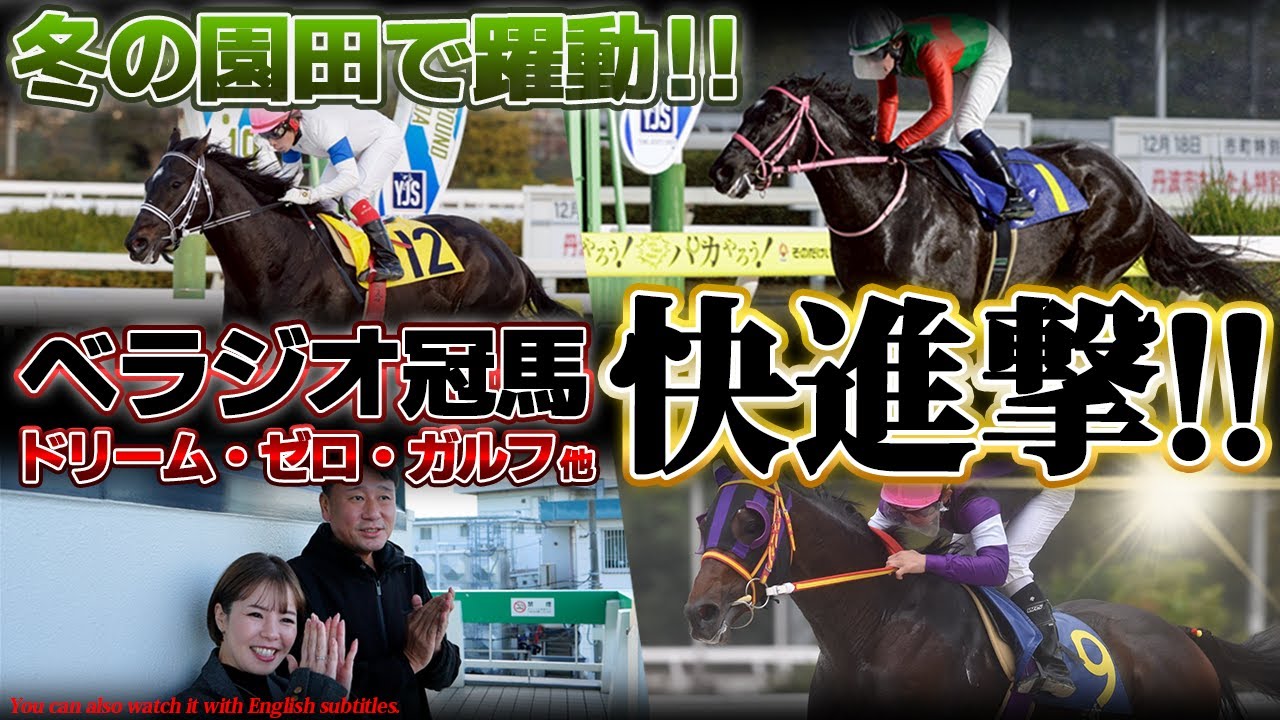 「ベラジオドリーム」「ベラジオゼロ」「ベラジオガルフ」「ゴーゴーツヨシ」12月の園田競馬でベラジオ軍団が見せた快進撃!!【ベラジオch】