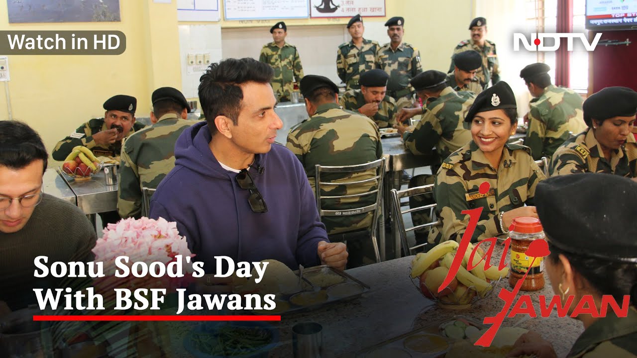 Sonu Sood's Special Meal With Border Security Force Soldiers [Watch In HD]