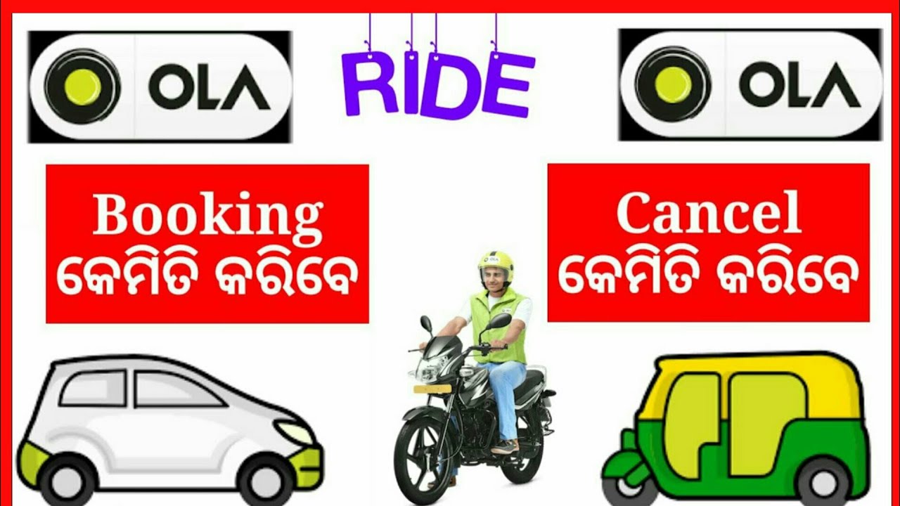 how to booking & cancel OLA bike/auto/mini/micro/van || ola cab booking & cancel odia