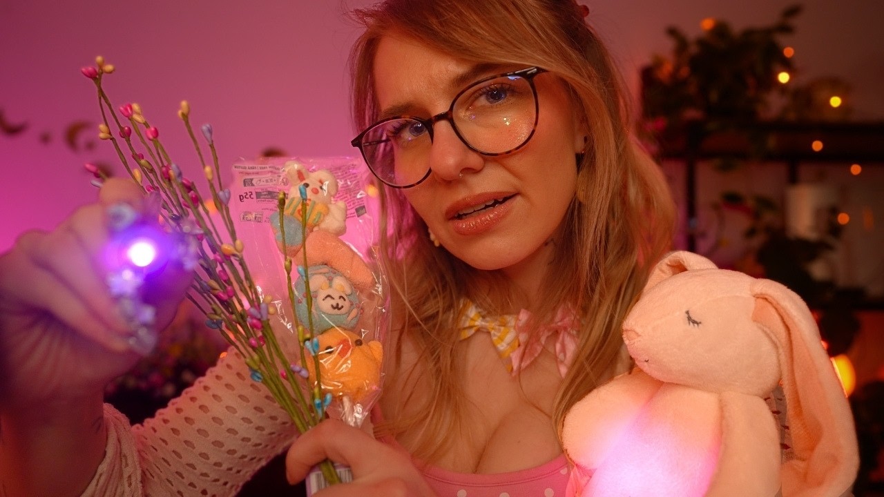ASMR I wasn&rsquo;t supposed to find you awake&hellip; 🐰🌷 (checking on you, visuals, brushing, calm)