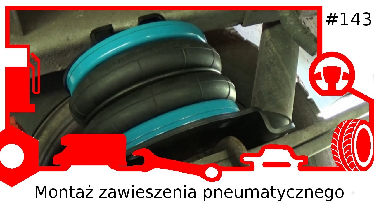 143 Montaż wspomagającego zawieszenia pneumatycznego. Air suspensions