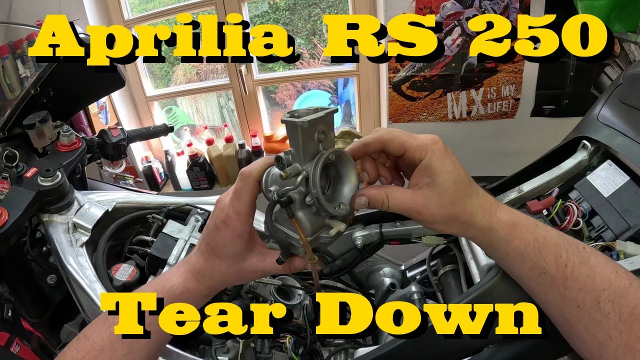 Aprilia RS 250 Tear Down and Remove Carbs | Vergaser Ausbau #rs250