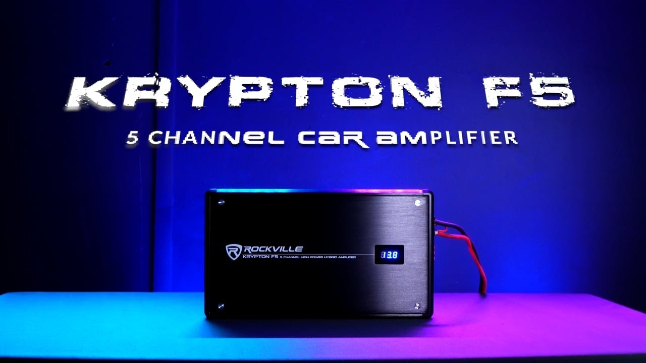 The New Rockville Krypton F5 5 Channel Car Amplifier w Volt Meter (DEMO and Setups!!!)