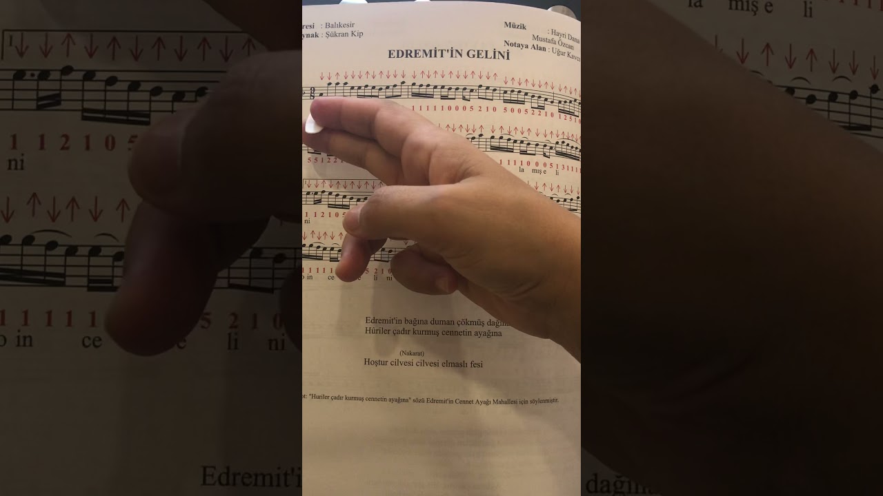 Edremit ‘ in Gelini Solfej Çalışması