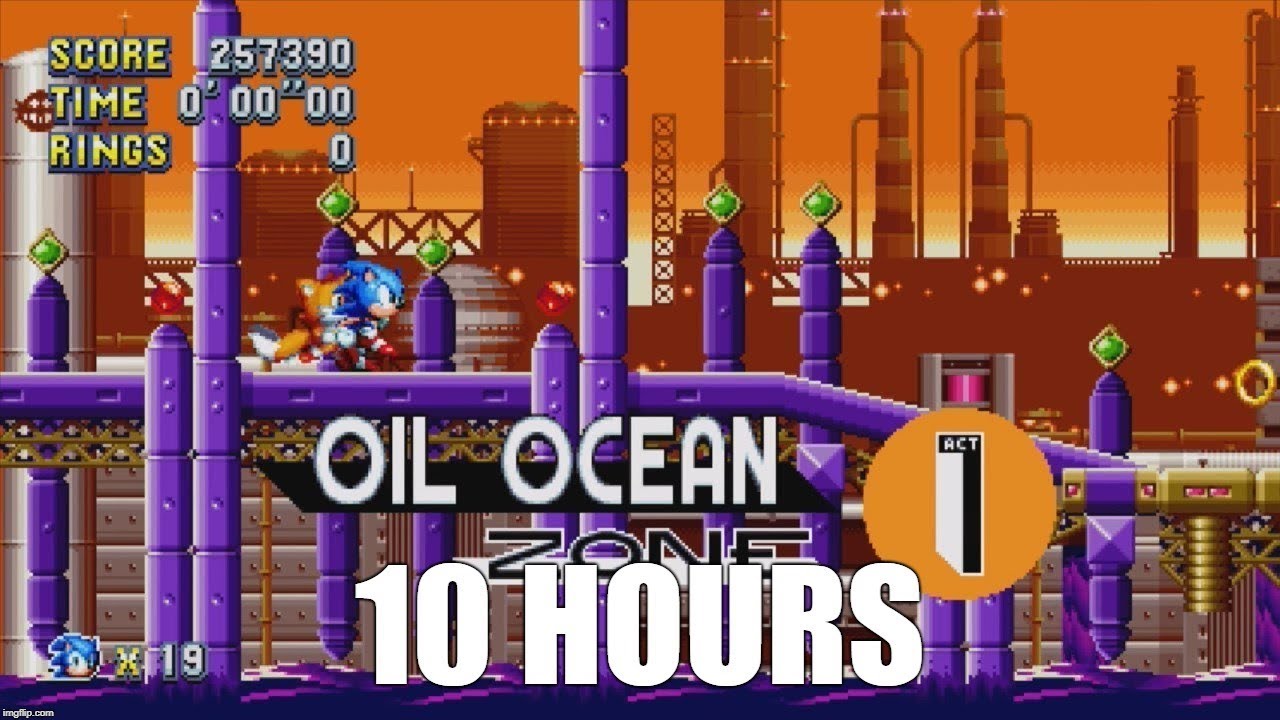 Sonic Mania - Oil Ocean Zone Act 1 Extended (10 Hours)