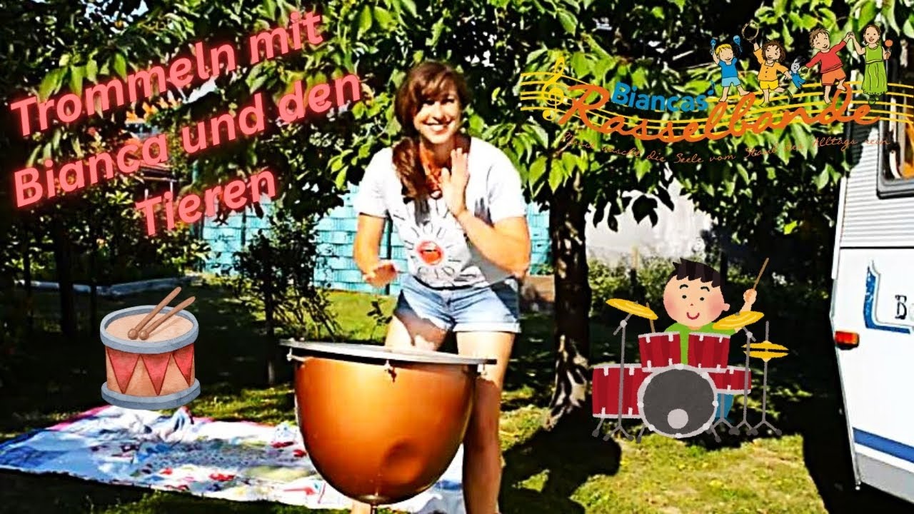 Trommeln mit Bianca und den Tieren 🧸🎵🥁- Mitmachlieder/Rhythmusförderung🎶🎹
