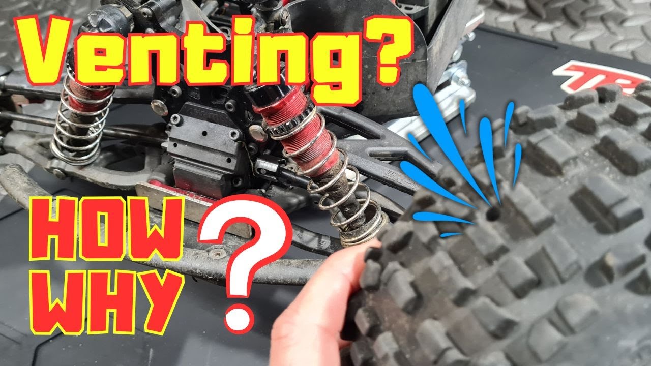 VENTING RC tires is a MUST - HOW and WHY - the EASY and GOOD way to do it ...