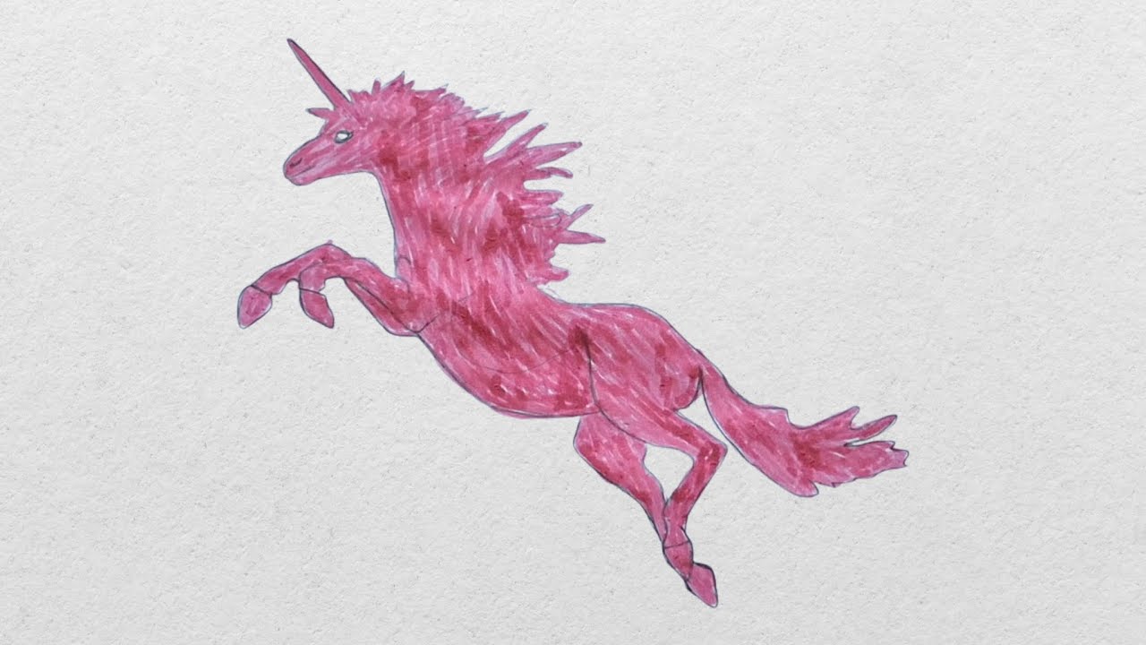 Cute Unicorn Drawing | RainbowPictures ✨🦄