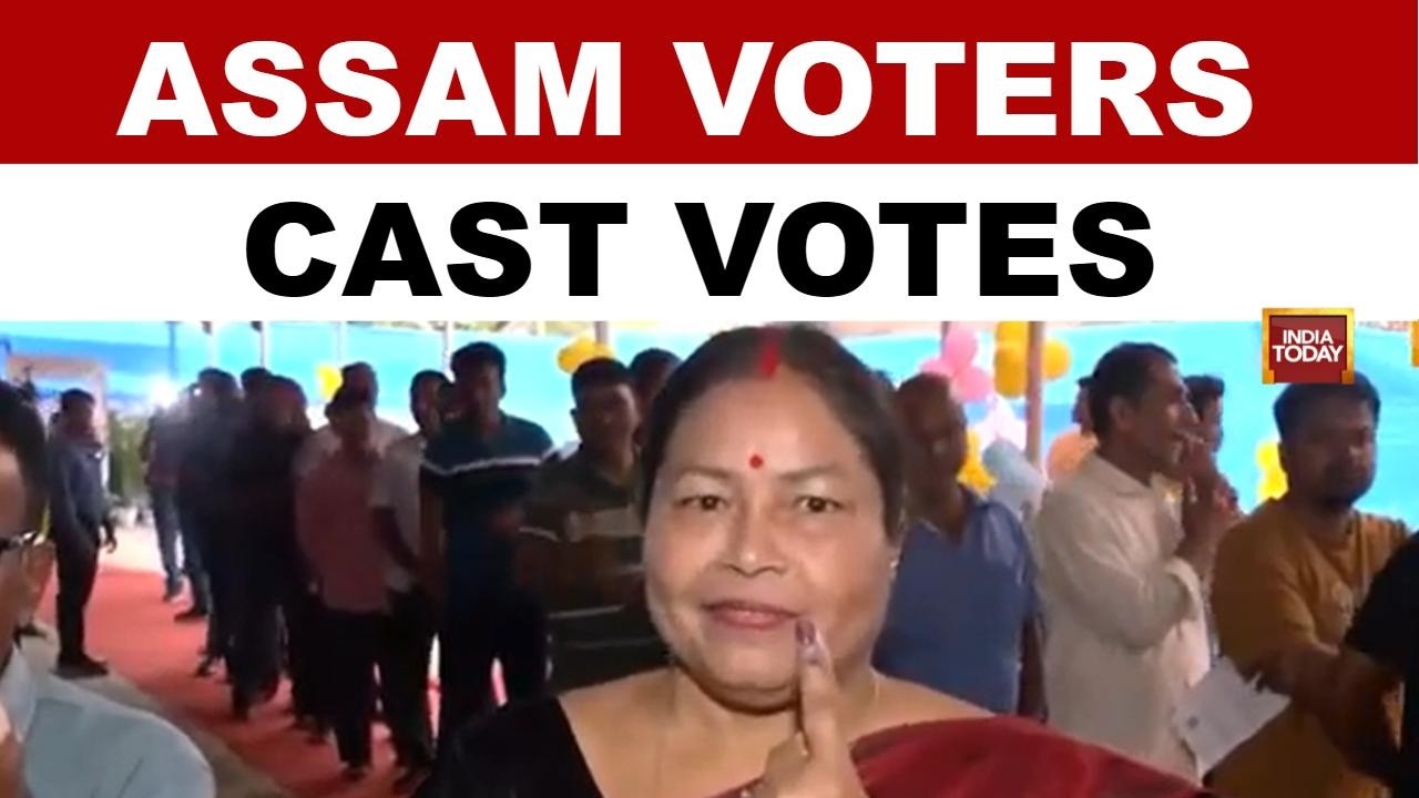 Assam Elections 2026: Voters Show Inked Fingers After Voting In Jalukbari | Watch