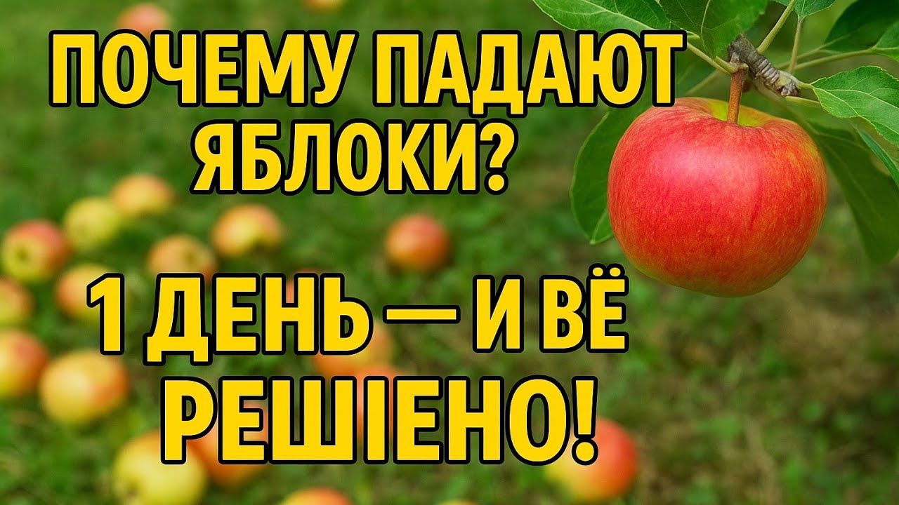 Шок! Вот почему ваши яблоки осыпаются раньше времени