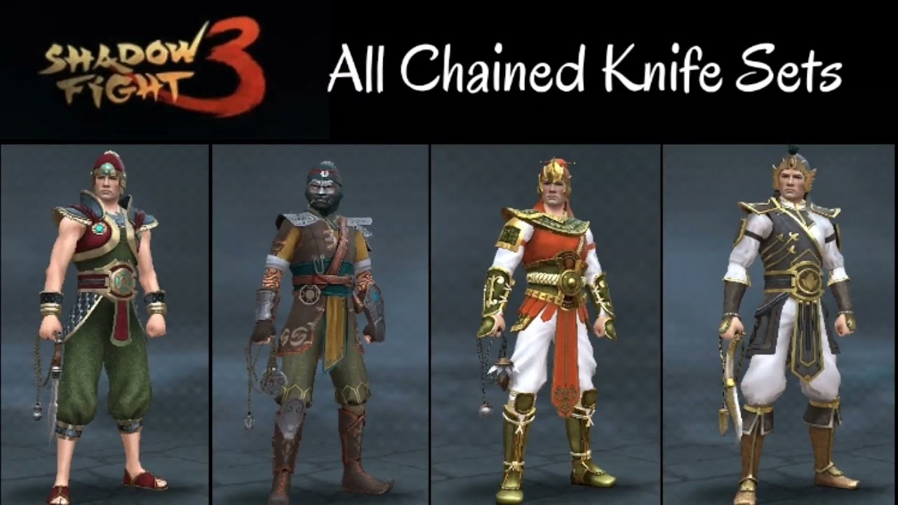 Shadow Fight 3 || All Chained Knife Sets #shadowfight3