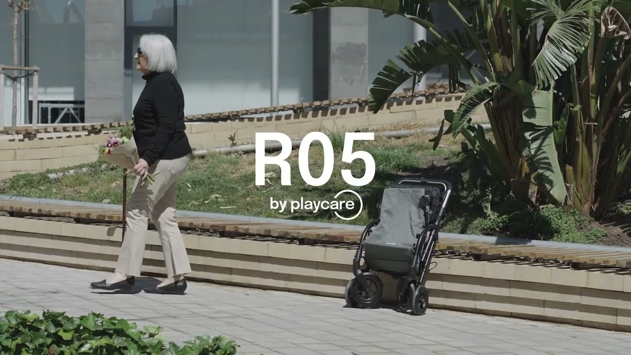 Andador Playcare R05 | Ligero, Plegable y con Asiento | Ideal para Compras Ortopedia Diversautonomía