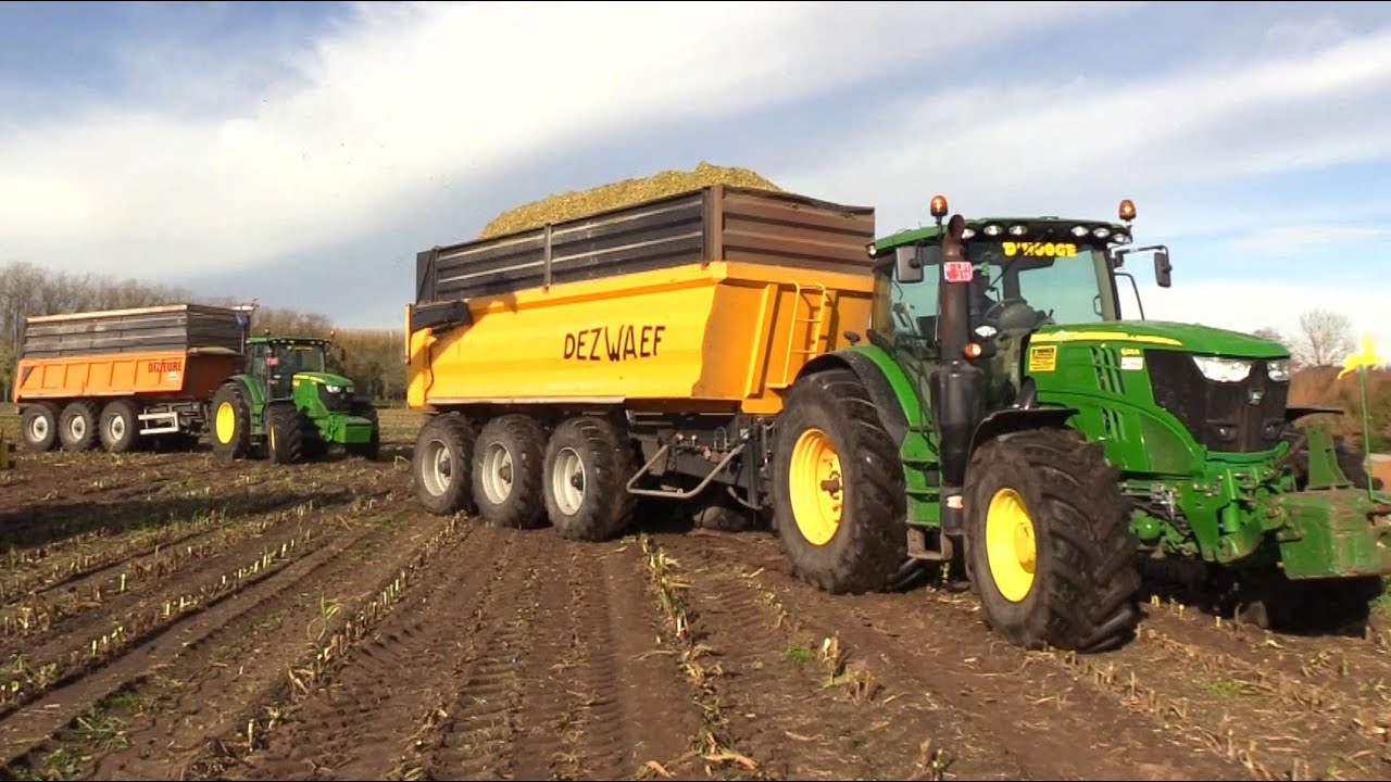 Maïs 2025 | 2 mooie 3 assige kippers | JD 9700i | Brullende  JD7720 | 3xJD 6R | Corn harvest | Krone
