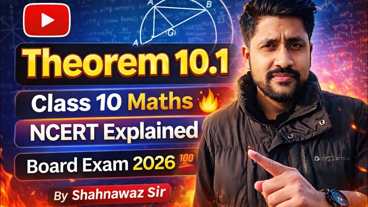 Theorem 10.1 🔥 | Class 10 Maths | NCERT Explained | Board Exam 2026 💯| Shahnawaz Sir 