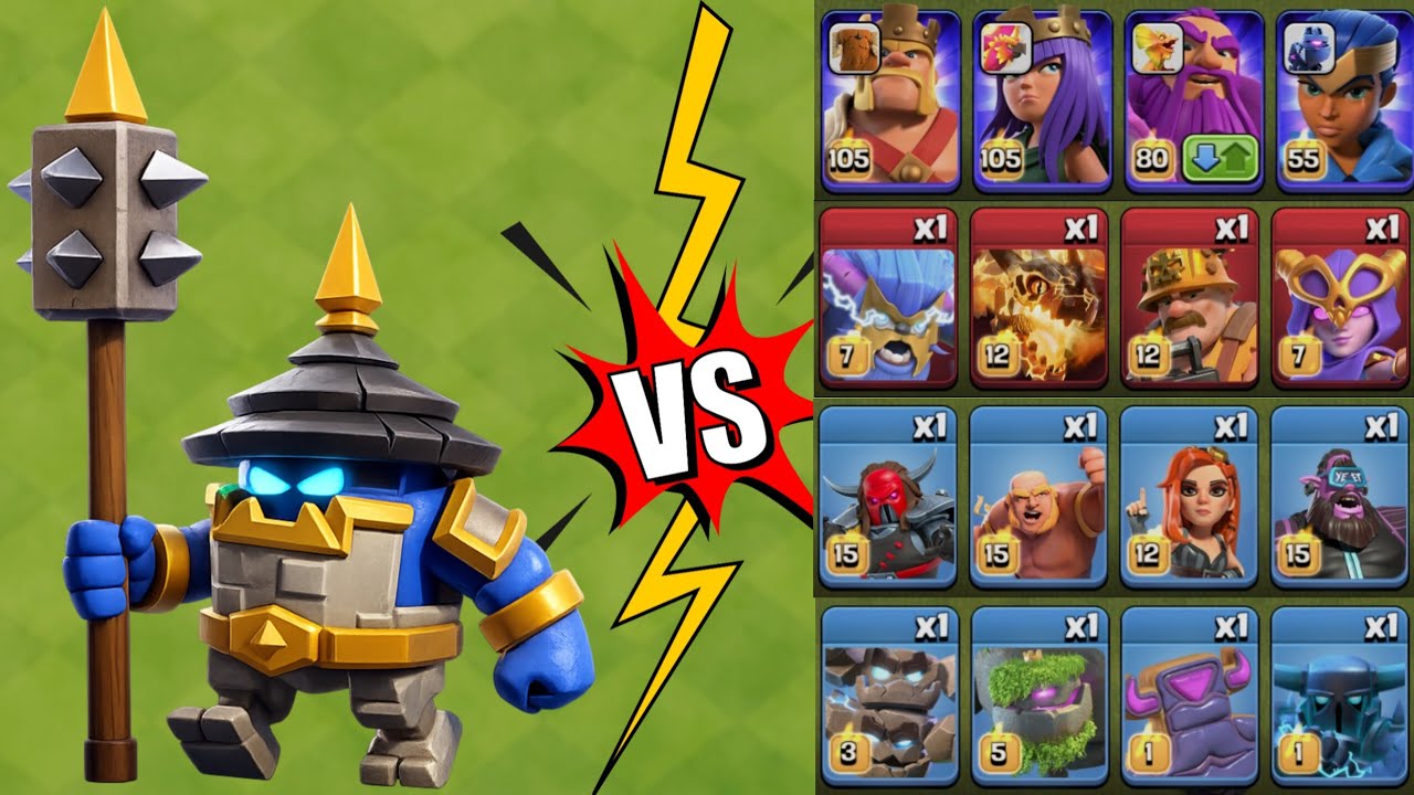 SMASHER TOWN HALL 18 💥 VS 💥 COC BIG ARMY 🏹🔥 | EPIC BATTLE! #clashofclans #coc #games 