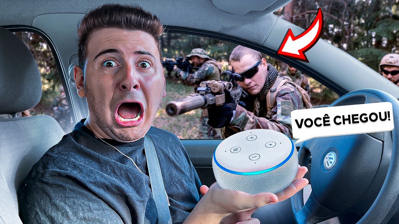 A ALEXA DECIDE PRA ONDE EU VOU DE CARRO!! (DEU RUIM)