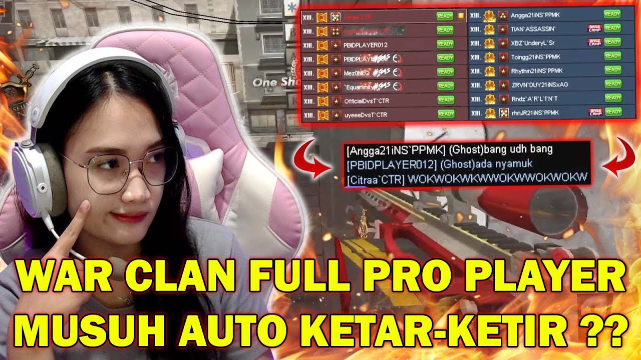 WAR CLAN FULL PRO PLAYER? MUSUHNYA AUTO KETAR-KETIR? - POINT BLANK INDONESIA