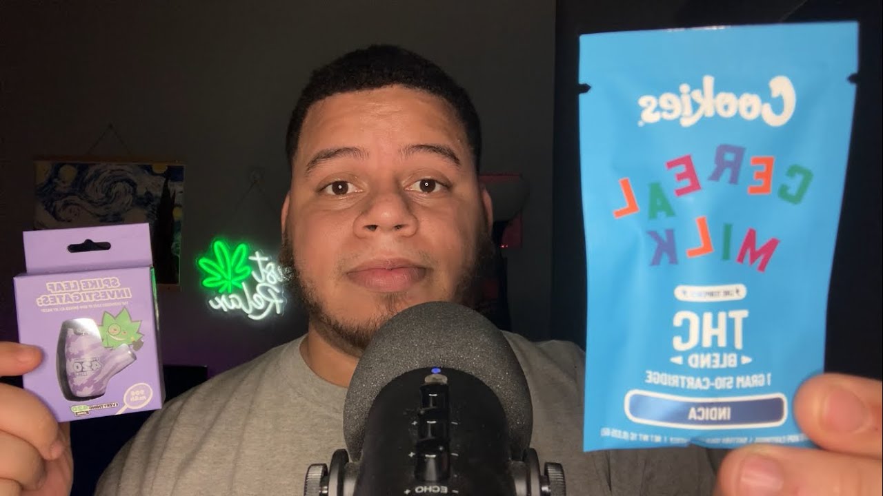 ASMR TRYING A COOKIES CART (THC-A)