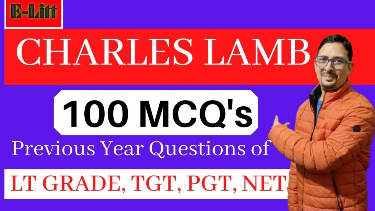 Charles Lamb (Most Important MCQs)