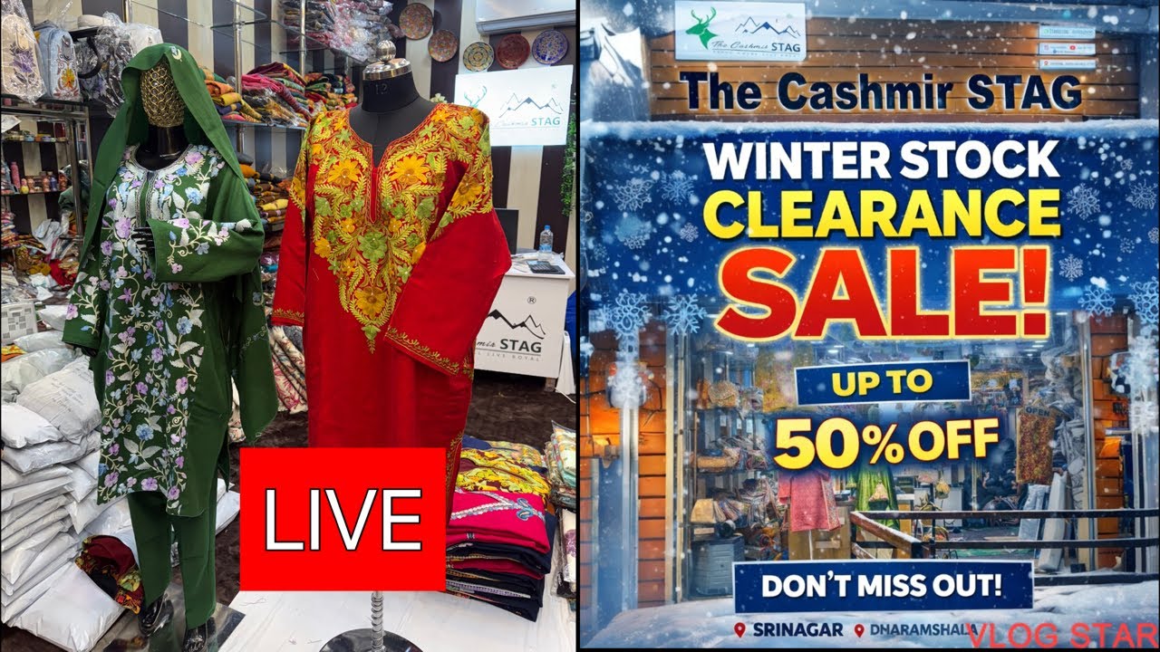 LIVE STOCK CLEARANCE SALE | KASHMIRI PHERANS JACKETS AND SHAWLS
